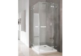 Sprchový kout Radaway Euphoria kdd 80, obdélníková s dveřmi dvoudílnými, 800x2000 mm, část pravá, sklo čiré