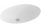 Umyvadlo Villeroy & Boch Evana Weiss Alpin Ceramicplus pod desku, 50x35 cm, bez místa na armaturu, z přepadem