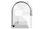 Umyvadlová baterie Gessi Goccia chrom, rozsah mazaniny 244mm
