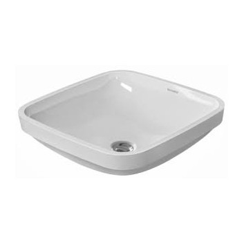  Umywalka podblatowa, Duravit DuraStyle, 370x370 mm, bez otworu na baterię, Biały Alpin WonderGliss- sanitbuy.pl