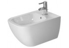 Bidet stojící, Duravit Happy D.2, 365x570, 1-otvorový, Bílá Alpin WonderGliss