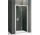 Dveře skládací Novellini Kali S, zakres regulacji 85-91 cm, stříbrný profil, čiré sklo