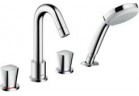 Vanová baterie Hansgrohe Logis 4otvorová na okraj Vany, Vnější komponent