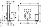 Bateria prysznicowa termostatyczna Hansgrohe ShowerSelect, podtynkowa, element zewnętrzny- sanitbuy.pl