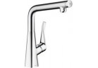 Dřezová baterie Hansgrohe Metris Select páková z otočnou výtokovým ramenem, DN 15, chrom
