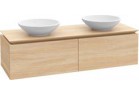 Skříňka pod umyvadlo Villeroy&Boch Legato, 1200x380x500 mm, Glossy White, miejsce pod dvě Umywalki, svítidlo LED