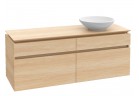 Skříňka pod umyvadlo Villeroy&Boch Legato, 1200x550x500 mm, Bílý Matnáný, miejsce na umywalkę z pravé strony