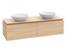 Skříňka pod umyvadlo Villeroy&Boch Legato, 1400x380x500 mm, Glossy White, miejsce pod dvě Umywalki