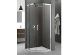 Sprchový kout Novellini Zephyros R dveře posuvné w komplcie s vaničkou akrylowym 77,5x80,5 cm