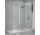 Sprchový kout druhu walk-in Novellini Kuadra H2 s křídlem rotačním 100+37 cm, profil chrom, čiré sklo