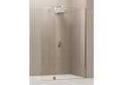 Sprchový kout druhu walk-in Novellini Giada H2 stálá s pohyblivou stěnou 80+37 cm, profil chrom, čiré sklo