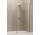 Sprchový kout druhu walk-in Novellini Giada H2 stálá s pohyblivou stěnou 80+37 cm, profil chrom, čiré sklo