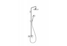 Sprchový sada Hansgrohe Croma Select S 180 2jet s baterií jednouchytową, DN 15, bílý/chrom