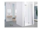 Dveře sprchové do niky Novellini Young 2.0 1BS skládací, zakres regulacji 77-81 cm, profil chrom, čiré sklo, levé