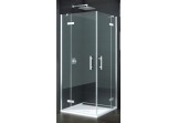 Sprchový kout Sanswiss PUR pue2p sprchový wejście Narożne 90x90cm, část pravá, profil chrom, čiré sklo (montáž z profilem)