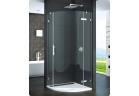 Čtvrtkruhový sprchový kout Sanswiss PUR p3p dveře jednodílné pravé 75-120 cm, chrom, čiré sklo (montáž bezprofilowy)