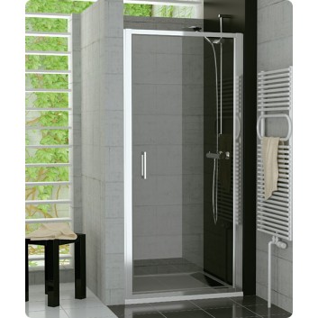 čtvercový sprchový kout 90 cm z posuvnými drzwiami Ronal Pur Light S, lesklá - sanitbuy.pl