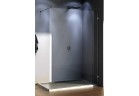Stěna volně stojící SanSwiss WALK-IN PUR šířka 30 do 100 cm montáž bez profilowy pravý, chrom, čiré sklo 