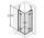 Sprchový kout Huppe Enjoy PURE wejście Narożne 100x100 cm, montáž na vaničku, chrom eloxal, čiré sklo