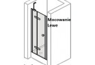 Dveře do niky levé Huppe Enjoy PURE 120 cm, stříbrný profil matnáný, čiré sklo