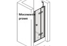 Dveře do niky pravé Huppe Enjoy PURE 100 cm, chrom eloxal, čiré sklo s povrchem Anti-Plaque