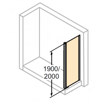 Dveře posuvné Huppe Aura Elegance , 900 x 900 mm, čiré sklo stříbrná mat , - sanitbuy.pl