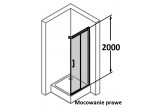 Dveře posuvné Huppe Aura Elegance , 900 x 900 mm, čiré sklo stříbrná mat , - sanitbuy.pl