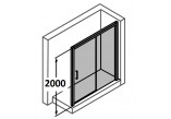 Dveře posuvné Huppe Aura Elegance , 900 x 900 mm, čiré sklo stříbrná mat , - sanitbuy.pl