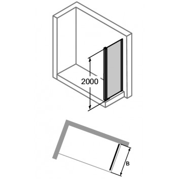 Dveře posuvné Huppe Aura Elegance , 900 x 900 mm, čiré sklo stříbrná mat , - sanitbuy.pl