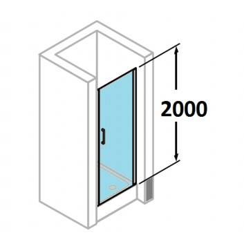 Dveře posuvné Huppe Aura Elegance , 900 x 900 mm, čiré sklo stříbrná mat , - sanitbuy.pl