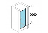 Dveře posuvné Huppe Aura Elegance , 900 x 900 mm, čiré sklo stříbrná mat , - sanitbuy.pl