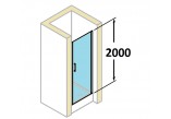 Dveře posuvné Huppe Aura Elegance , 900 x 900 mm, čiré sklo stříbrná mat , - sanitbuy.pl