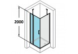Dveře posuvné Huppe Aura Elegance , 900 x 900 mm, čiré sklo stříbrná mat , - sanitbuy.pl