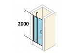 Dveře posuvné Huppe Aura Elegance , 900 x 900 mm, čiré sklo stříbrná mat , - sanitbuy.pl