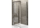 Dveře sprchové otočné Novellini Kuadra G 84-90 cm, profil chrom, čiré sklo