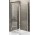 Sprchová zástěna Novellini Kuadra F 75-78 cm, profil chrom, sklo čiré