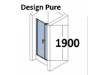 Dveře sprchové Huppe Design 501 - skládací, szer. 800 mm- sanitbuy.pl