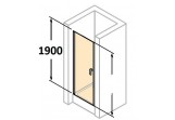 Dveře sprchové Huppe Design Pure - křídlové, szer. 100 cm, s povrchem Anti-Plaque