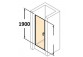 Křídlové dveře sprchové Huppe Design 501 - , szer. 1000mm, s povrchem Anti-Plaque- sanitbuy.pl