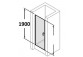 Křídlové dveře sprchové Huppe Design 501 - , szer. 1000mm, profil chrom eloxal- sanitbuy.pl