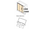 Dveře do niky Huppe Design Pure 140 cm, výška190cm, s pevným segmentem i boční částí, chrom, čiré z Anti Plaque