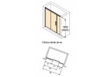 Dveře sprchové Huppe Design 501 - skládací, szer. 800 mm- sanitbuy.pl