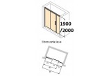 Dveře sprchové Huppe Design 501 - skládací, szer. 800 mm- sanitbuy.pl