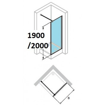 Dveře sprchové Huppe Design 501 - skládací, szer. 800 mm- sanitbuy.pl