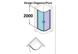 Dveře sprchové Huppe Design 501 - skládací, szer. 800 mm- sanitbuy.pl