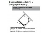 Dveře sprchové Huppe Design 501 - skládací, szer. 800 mm- sanitbuy.pl