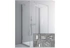 Dveře pro stěnu Radaway Fuenta New KDJ+S 80 cm, chrom, čiré sklo EasyClean, 384021-01-01L