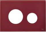 Obudowa skleněné TECEloop do kompletowania z przyciskami - rubinowa czerwień