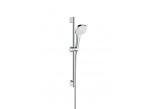 Sprchový set Hansgrohe Croma Select E 1jet 90 cm, velikost sprchové hlavici 11 cm, EcoSmart 9 l/min, bílý/chrom