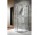 Čtvrtkruhový sprchový kout přístěnná Radaway Almatea P 100x90cm, čiré sklo